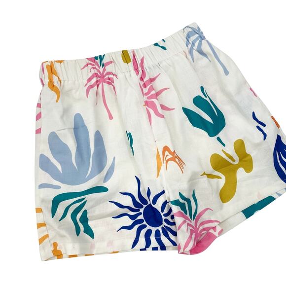 billy j white summer graphic shorts - Picture 1 of 4